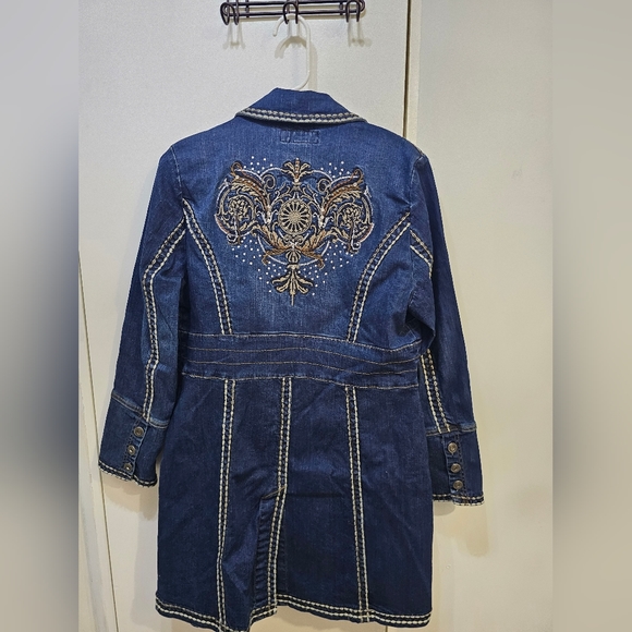 Midnight Velvet Denim Jacket - Picture 2 of 6